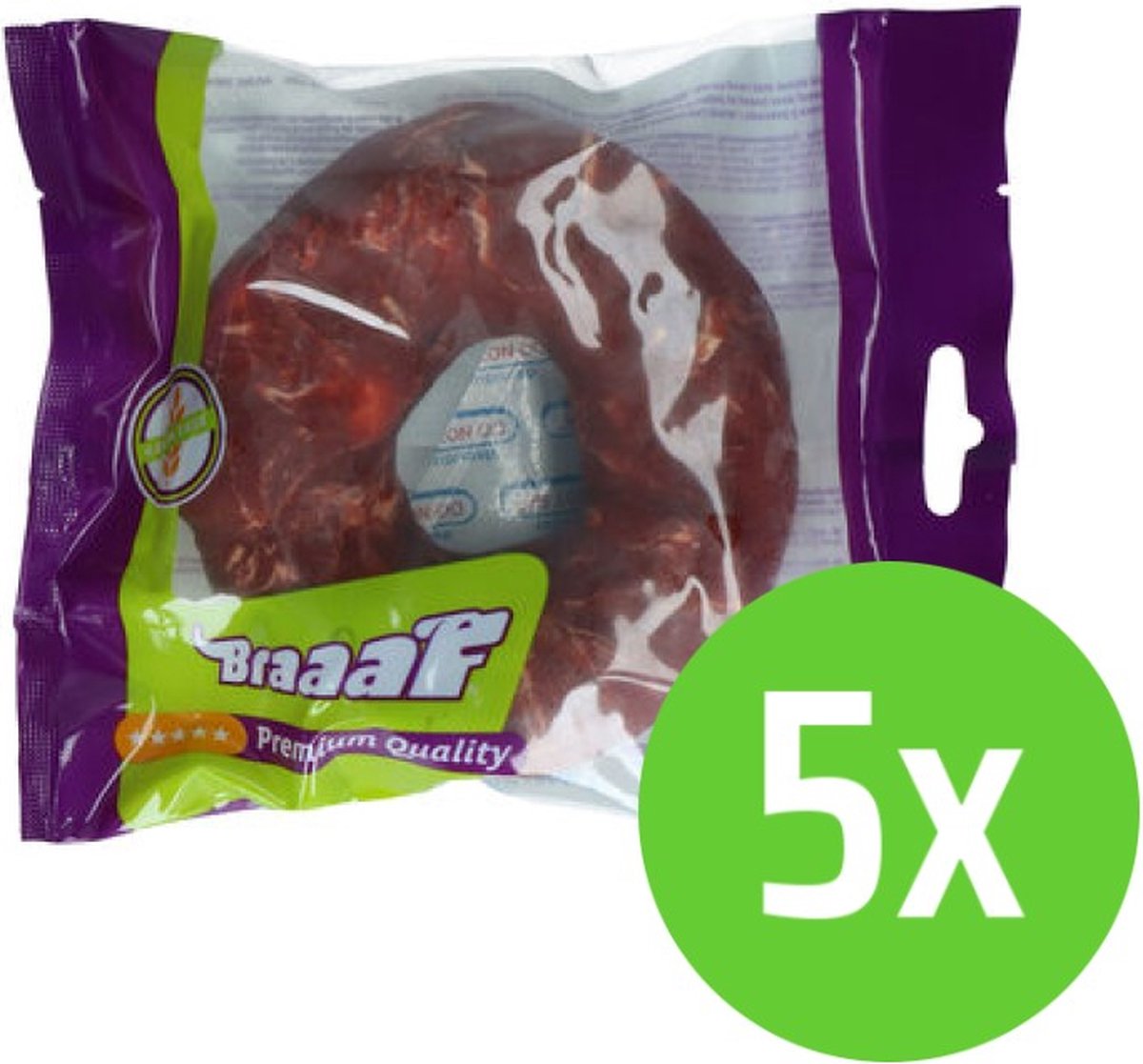 Donut 10-12 cm Beef & Fish - Hondensnack - 5 stuks