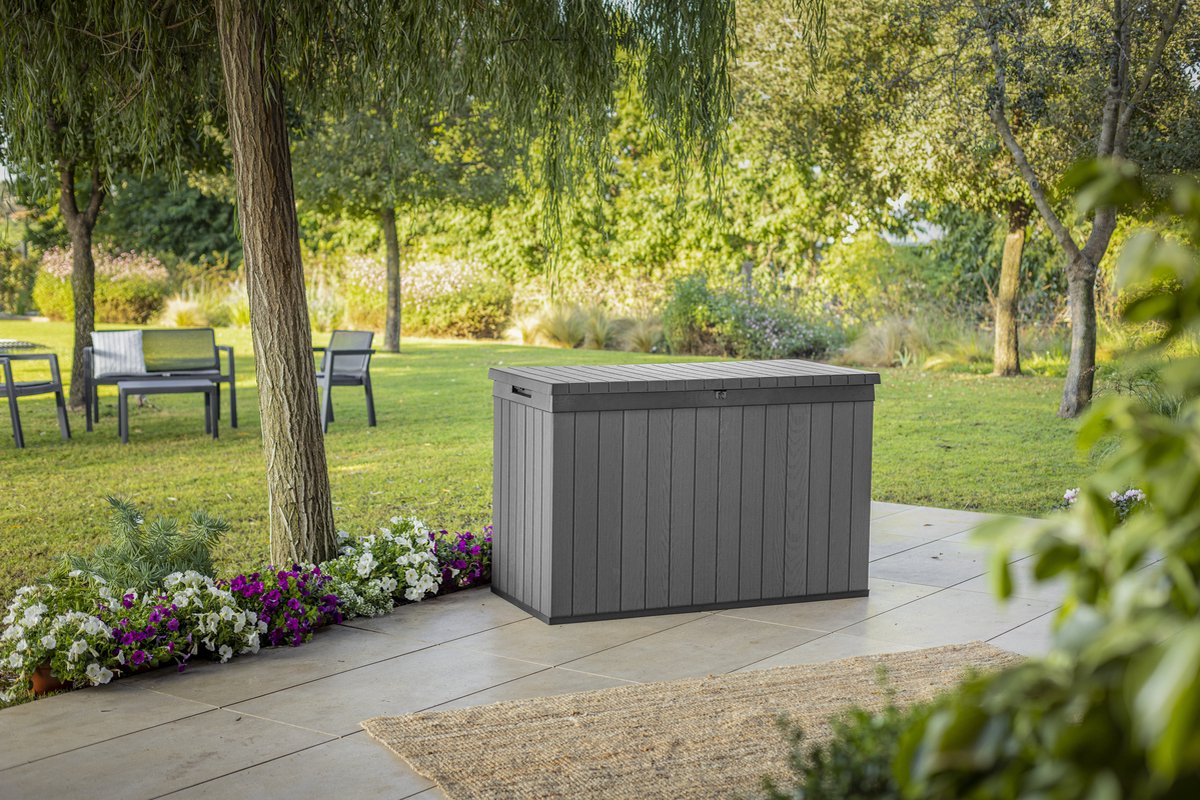 Keter Darwin Opbergbox - 670L - 142,5x65,5x89,52cm - Grijs