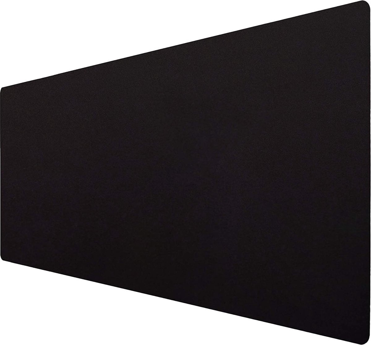 GOMIN Muismat XXL - 900 x 400 mm gaming muismat antislip - naadloze randen - verbetert snelheid en precisie, bureauonderlegger voor pc, laptop, thuiskantoor en kantoor - muismat zwart