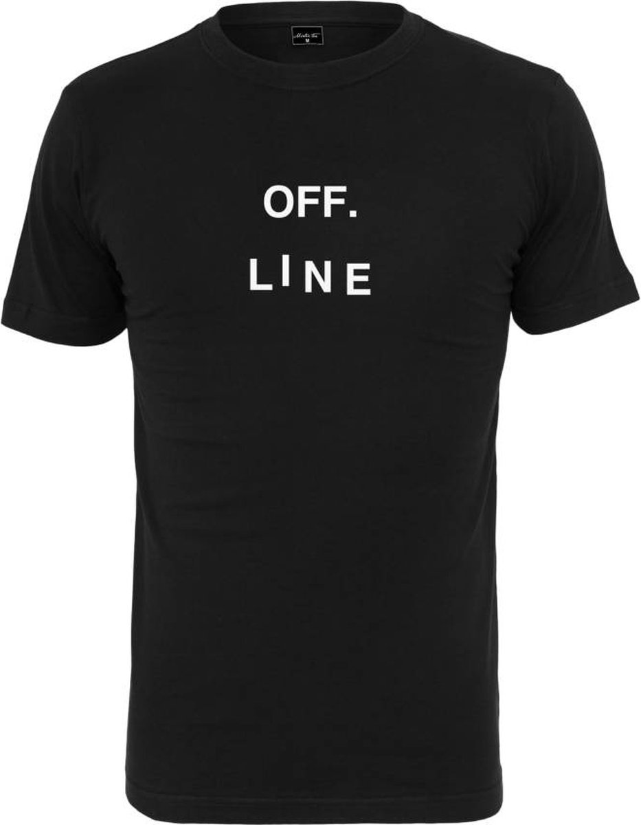 Mister Tee Heren Tshirt -S- Off Line Zwart