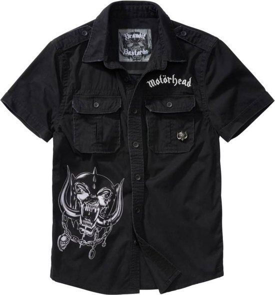 Brandit Motorhead - Vintage Shirt 1/2 sleeve Overhemd - 6XL - Zwart