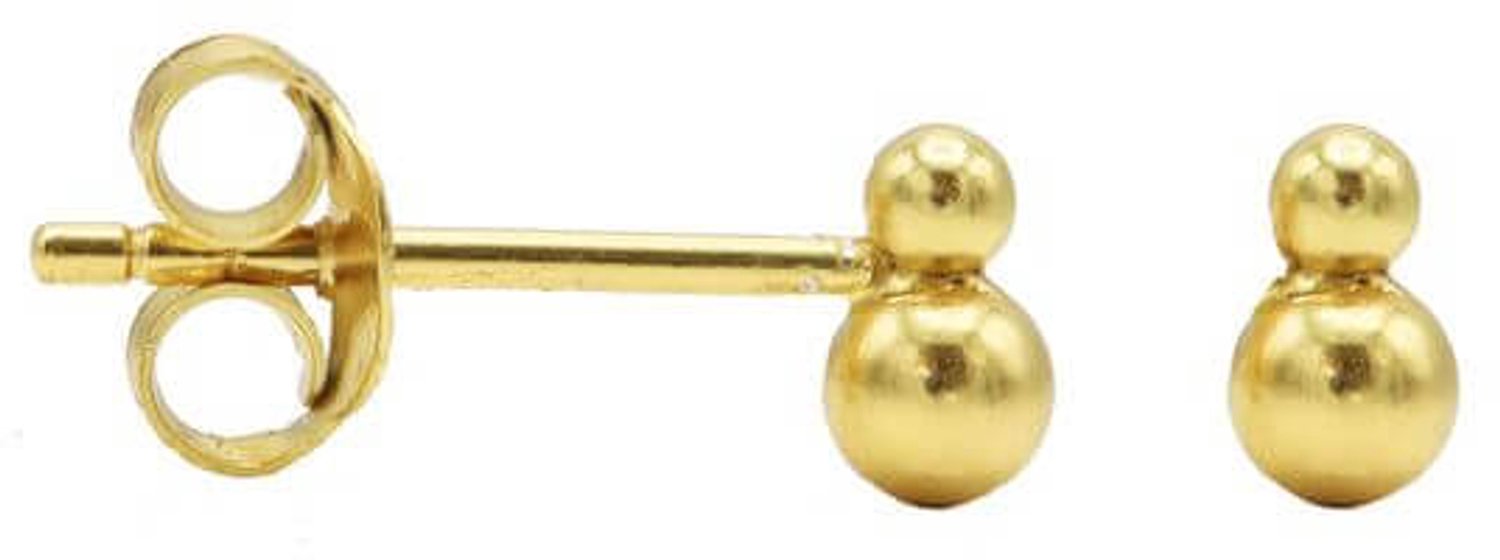 Karma Oorbellen Double Dots Goud
