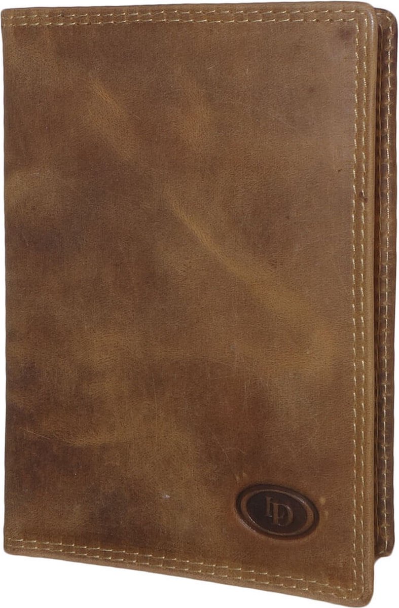Leather Design Paspoort Etui Cognac