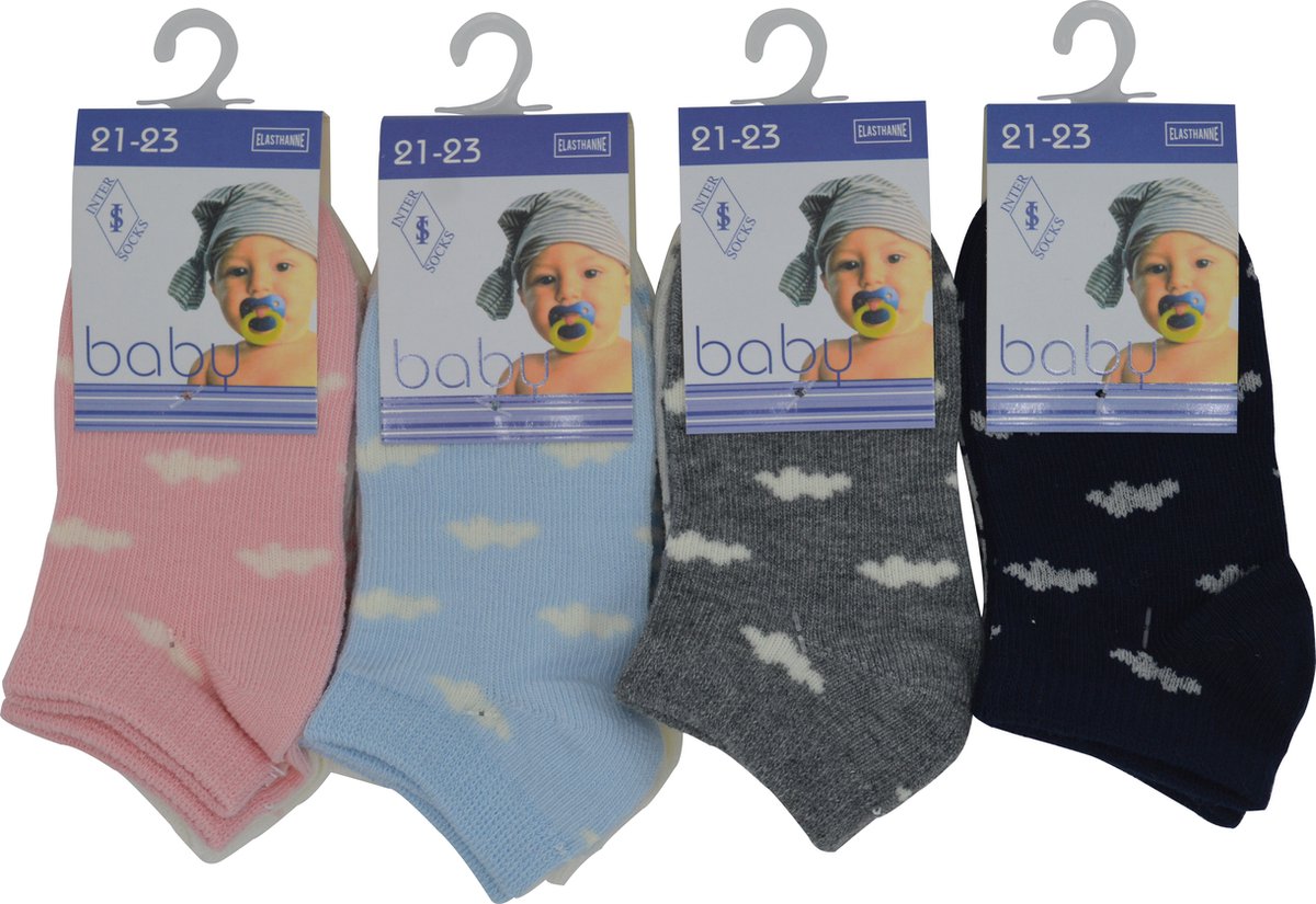 Bébé - chaussettes enfant Basic - 21/23 - unisexe - 90% coton