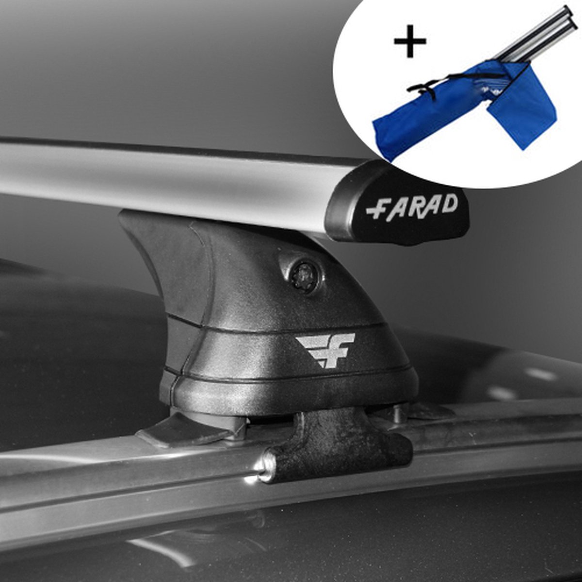 Dakdragers geschikt voor Fiat 500X 5 deurs hatchback vanaf 2014 - Aluminium - inclusief dakdrager opbergtas