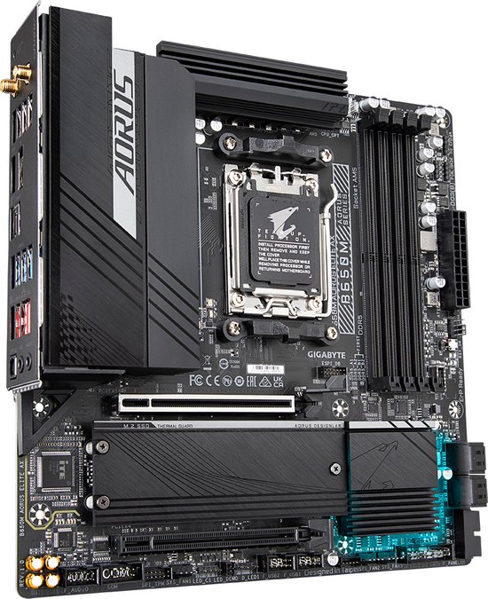 Motherboard Gigabyte B650M AORUS ELITE AX AMD AMD B650 AMD AM5