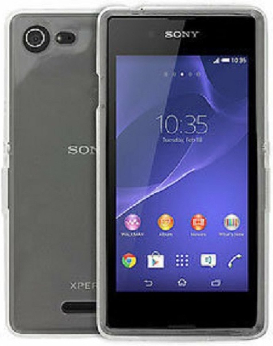 Sony Xperia E3 Hoesje TPU Siliconen Transparant