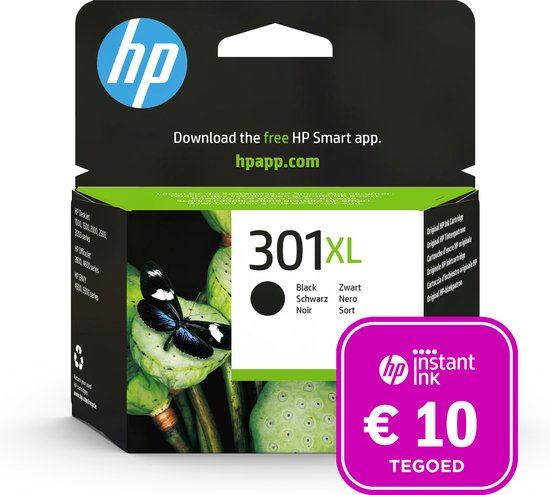 HP 301XL - Inktcartridge zwart + Instant Ink tegoed - HP