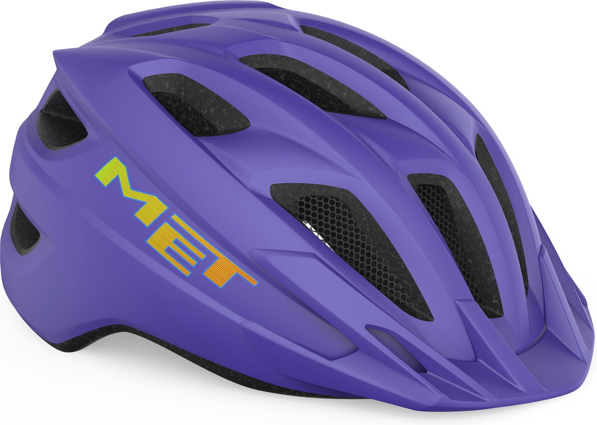 MET Crackerjack Fietshelm Jongens & Meisjes – Fietshelm Kinderen – Maat Unisize (52-57cm) – Purple Matt