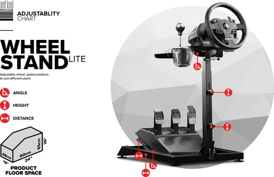Next Level Racing Wheel Stand Lite - Verstelbaar Racestuur Standaard van Merkloos — afbeelding 3