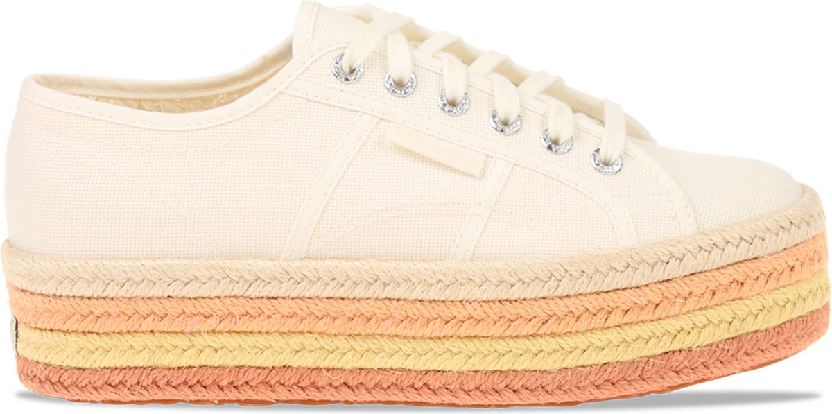 Superga 2790 Multicolor Rope Wit/Rood Dames Maat 40
