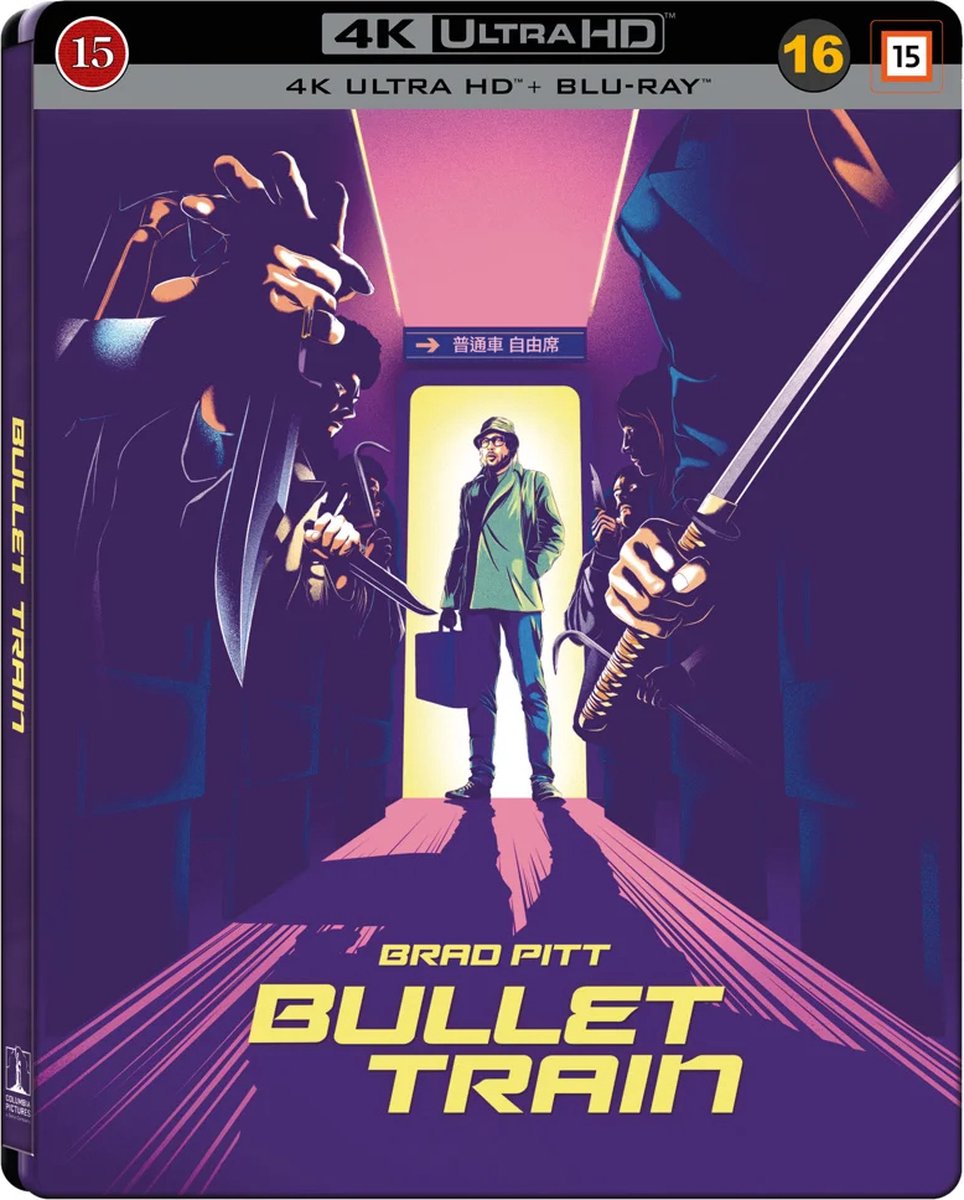 Bullet Train - 4K UHD + blu-ray - Steelbook Limited Edition - met NL ondertiteling-