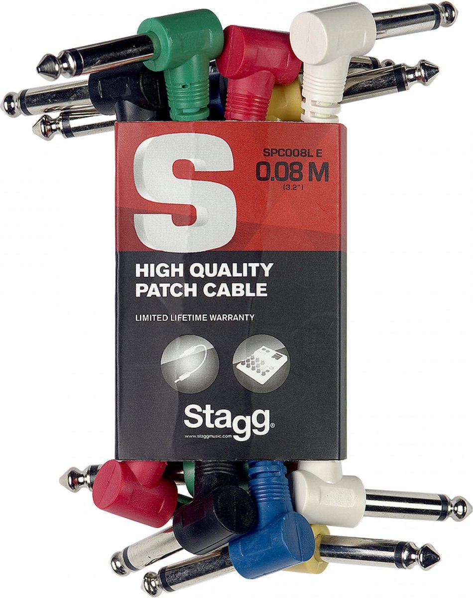 Stagg SPC010L E Patchkabel 6-Pack