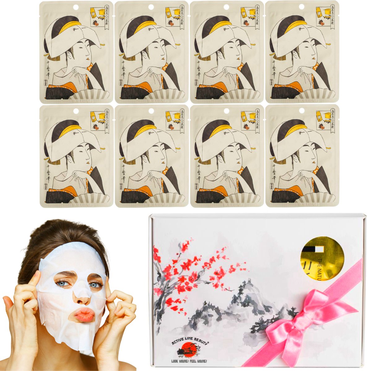 Mitomo Hyaluron Essence Giftset Vrouw - Gezichtsmaskers - Skincare - Geschenkset Vrouwen Verjaardag
