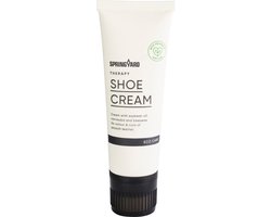 Springyard Therapy Shoe Cream White - schoenpoets wit - schoensmeer voor glad leer - tube met spons - 75ml