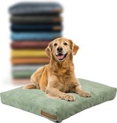 Rexproduct Hondenkussen - Hondenmand - Hondenbed met rits en wasbaar - Hondenkussens 40 X 50 CM - Manden & kussens 0 tot 80 kg - SoftPet Groen
