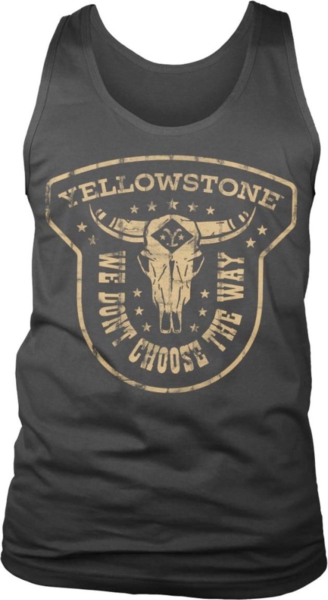 Yellowstone Tanktop -S- We Don't Choose The Way Zwart