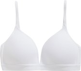 Ten Cate Basics organic cotton stretch voorgevormde bh wit voor Meisjes | Maat 70C