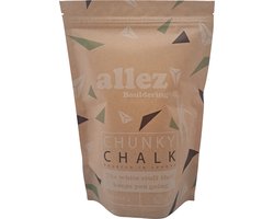 Allez! Bouldering | Magnesium voor Boulderen | Pof | Klimmen | Turnen | Crossfit | 225 gr | Brokkige structuur | Geen additieven | Duurzaam gewonnen uit zeewater