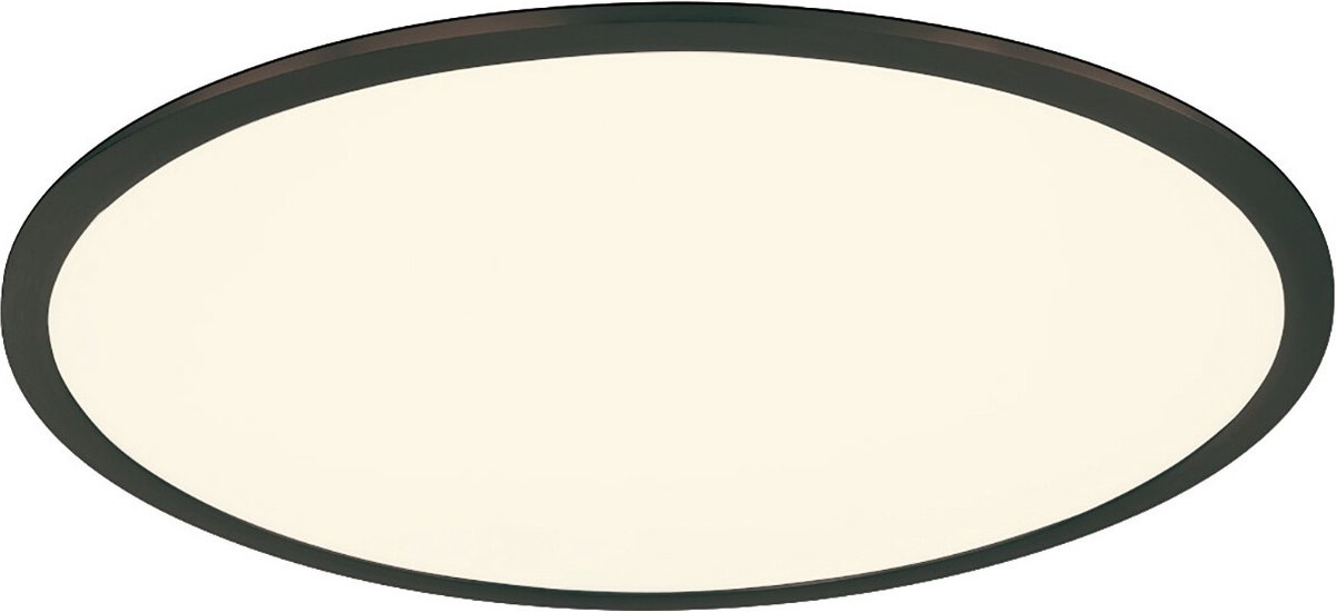 LED Plafondlamp - Plafondverlichting - Torna Povino - 31W - Warm Wit 3000K - Dimbaar - Rond - Mat Zwart - Aluminium