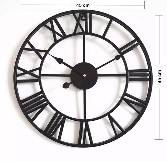 Industriële Dubbelzijdige Wandklok, Buitenklok / Stationsklok