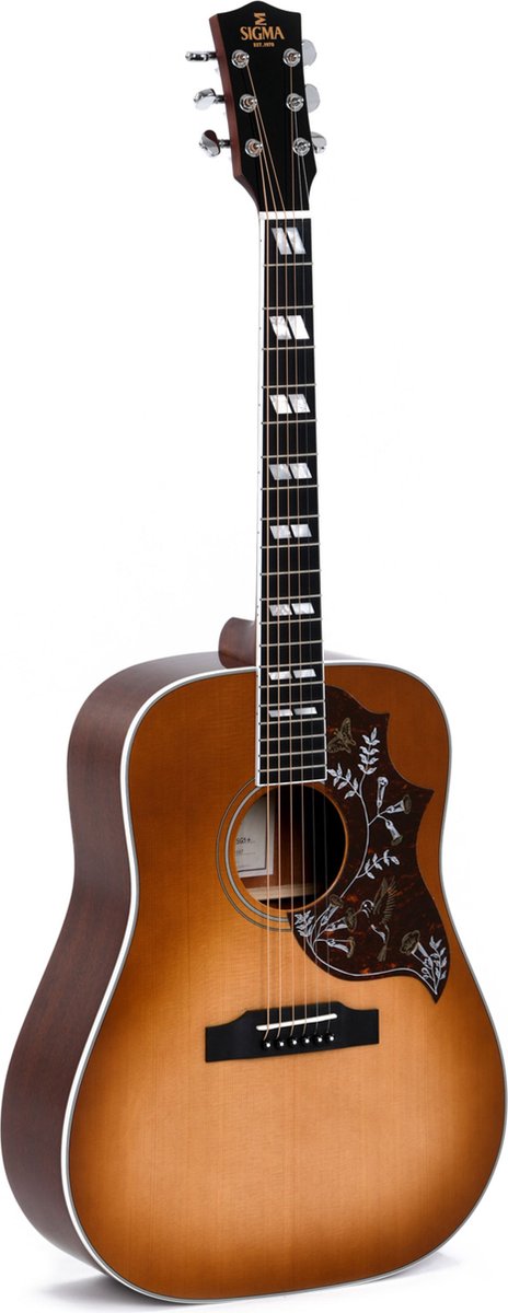 Sigma Guitars DM-SG5 Heritage Vintage Sunburst - Akoestische gitaar