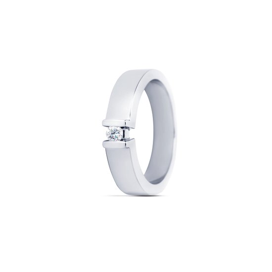 Ring - witgoud - 14 karaat - diamant - R&C - RIN0049s - sale Juwelier Verlinden St. Hubert - van €1048,= voor €859,=