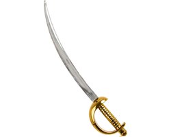 PartyXplo Carnaval verkleed zwaard - Piraten - 62 cm - plastic - kromzwaard - accessoires - volwassene en kinderen