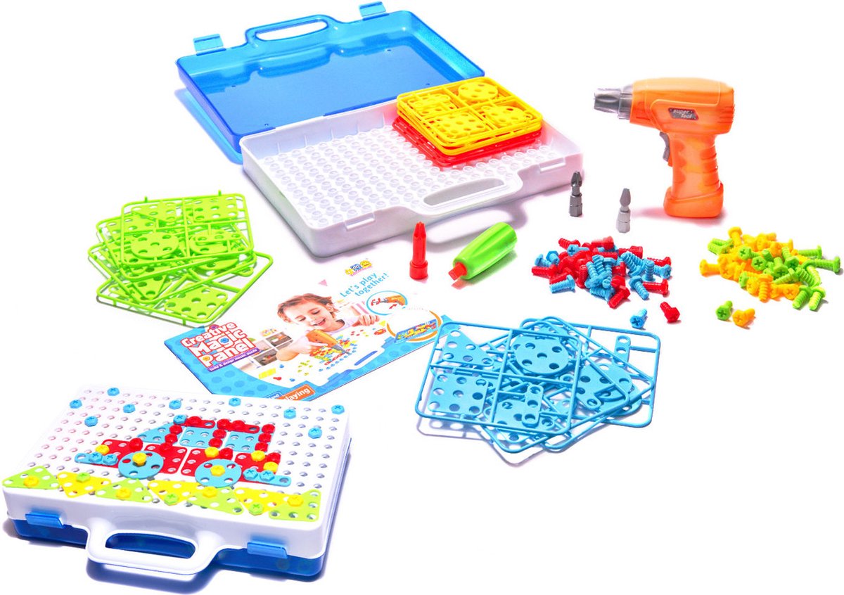 Kinder boormachine speelgoed - Puzzel met 151 stuks - Vanaf 3 jaar — afbeelding 7