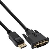 Adaptateur de câble vidéo InLine 17112 2 m DVI-D DisplayPort noir