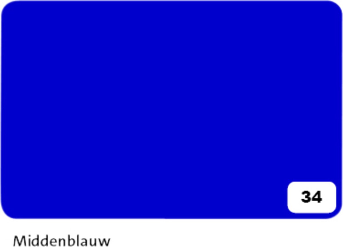 Fotokarton Folia 2-zijdig 50x70cm 300gr nr34 middenblauw | 10 stuks