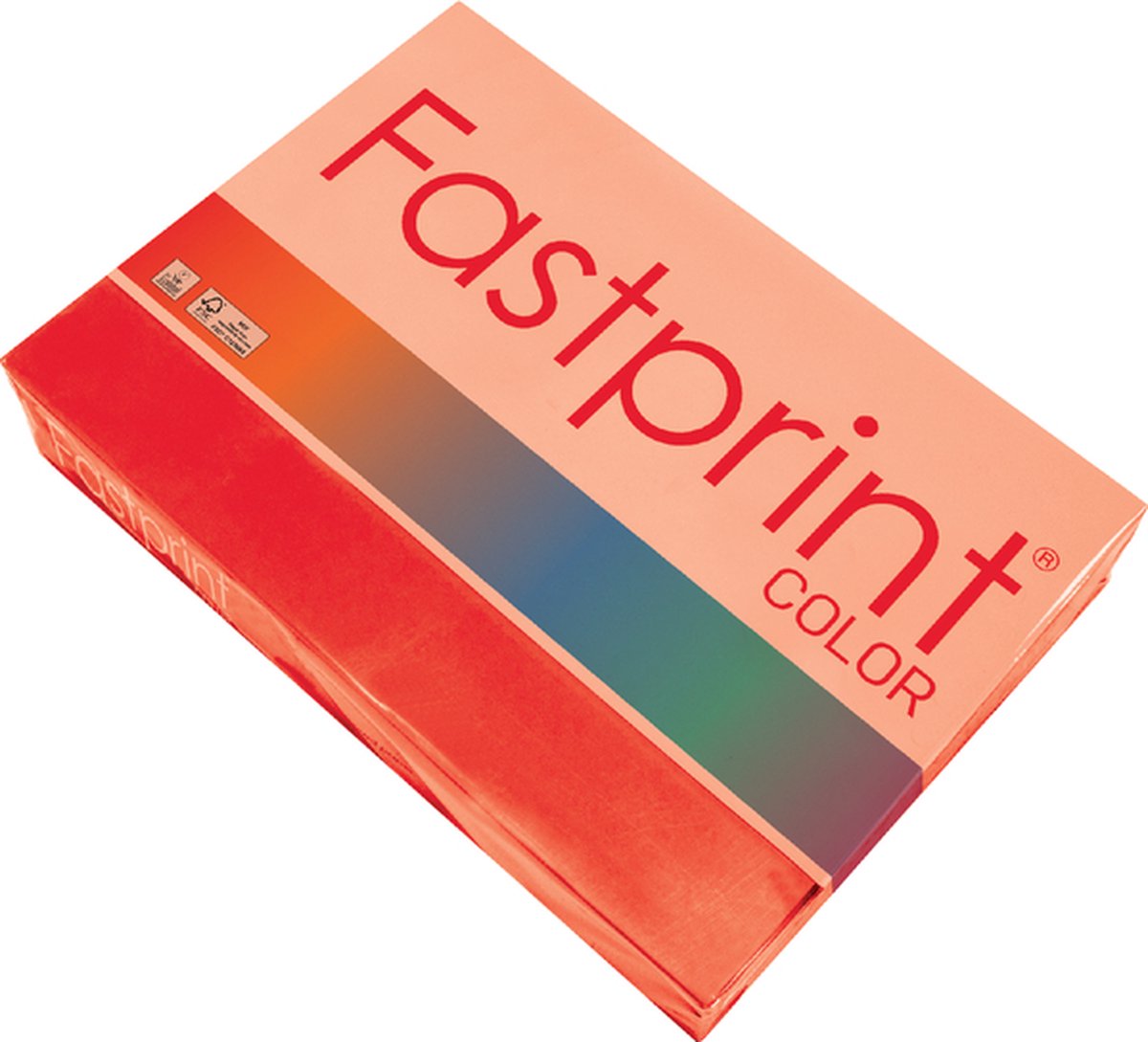 FastPrint Quantore Kopieerpapier A4 160gr felrood 250vel Pak a 250 vel 5 stuks
