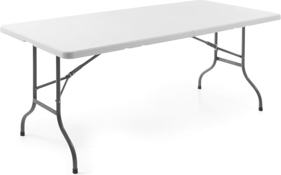 Table de buffet pliante blanche - 152x70x (H) 74cm | bol.com