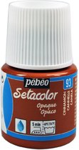 Pebeo setacolor opaque - 93 cinnamon 45 ml