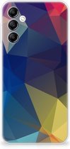 Telefoon Hoesje Geschikt voor Samsung Galaxy A14 5G Siliconen Back Cover Polygon Dark