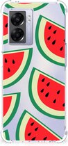 Smartphone hoesje OPPO A77 5G | A57 5G Telefoonhoesje met tekst met transparante rand Watermelons