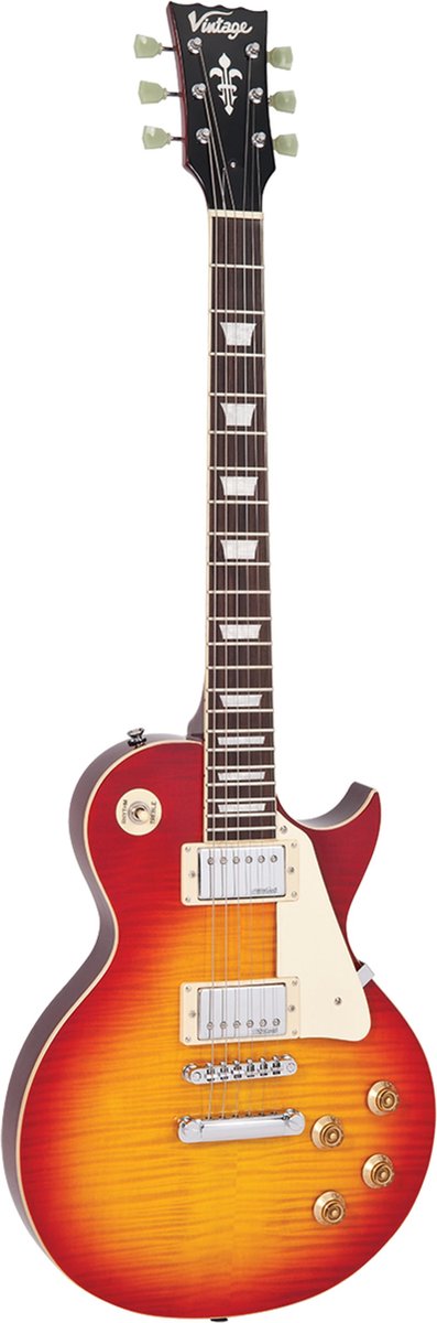 Vintage standaard Series V100CS Cherry Sunburst - Single-cut elektrische gitaar