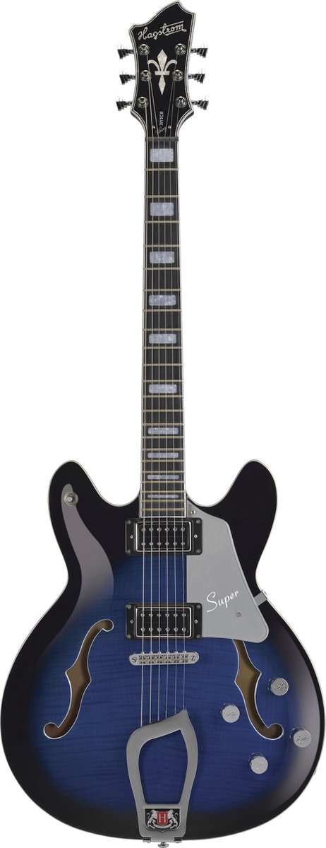Elektrische gitaar Hagstrom Super Viking Dark Baltic Sea Flame