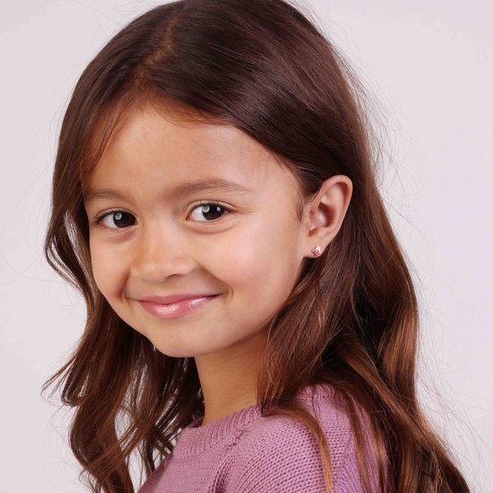 Boucles d'Oreilles Enfant Lucardi Or 14 Carats - Émail Papillon