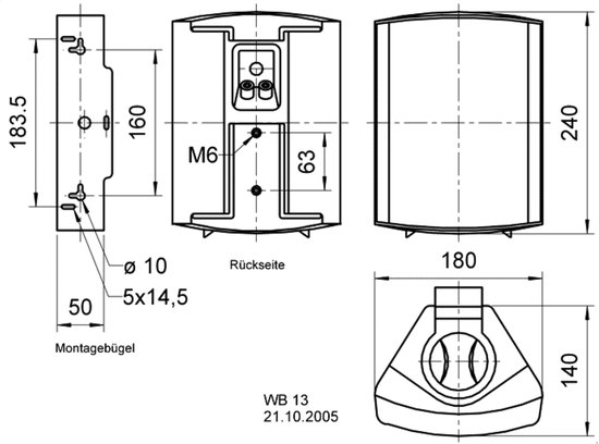 Visaton Wb13 2-weg Compacte Waterdichte Luidspreker 100 V 13 Cm Woofer 8 Ohm Zwart van Visa — afbeelding 5