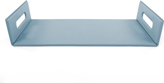 Foto: Dienblad togo leather look imitation 20x32 2x5 5 cm blue stone