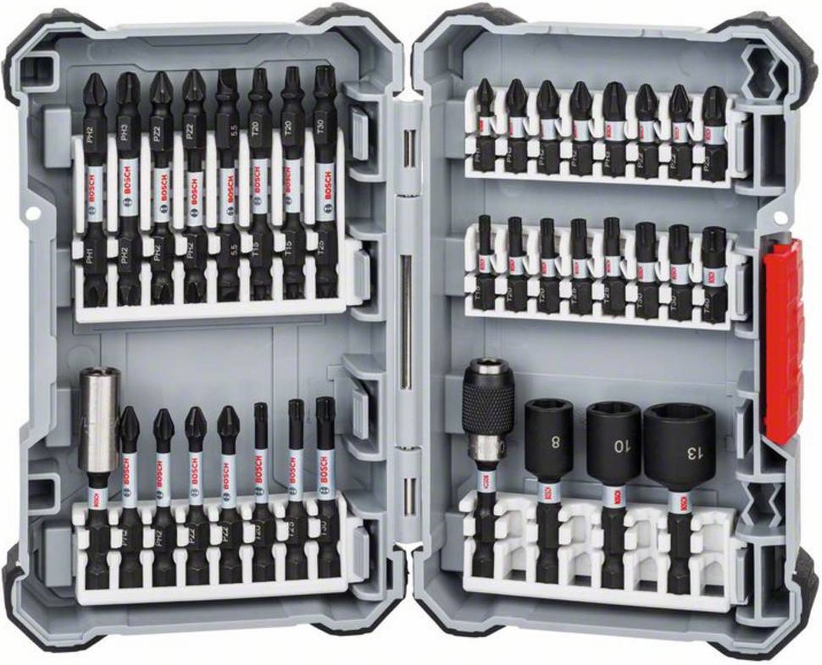 BOSCH 36- delige schroefbitset - Impact control - Bitset Accessories