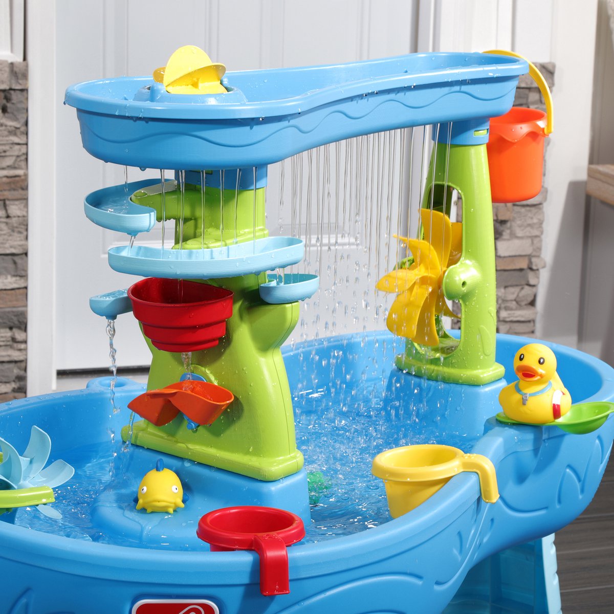 Step2 Double Showers Splash Watertafel - Incl. 11-delige accessoireset - - Waterspeelgoed voor kind - Activiteitentafel met water voor de tuin / buiten — afbeelding 12
