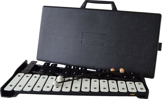 Foto: Venividi tongue drum zwart 16 centimeter 11 verschillende tonen inclusief venividi muzieklesboek venividi draagtas handpan klankschaal handpan drum yoga muziek meditatie mediteren