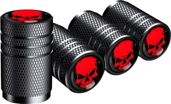 WiseGoods Premium Skull Valve Caps Car - Bouchons de valve - Pneu  Accessoires de