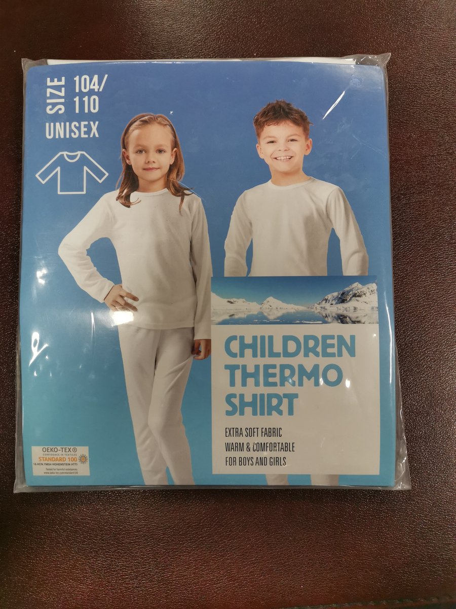 Thermo children shirt size 104/110 white