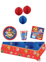 Nickelodeon - Paw Patrol Party Package - Articles de fête pour 8 enfants - Gobelets - Assiettes - Serviettes - Serviettes et Honeycomb