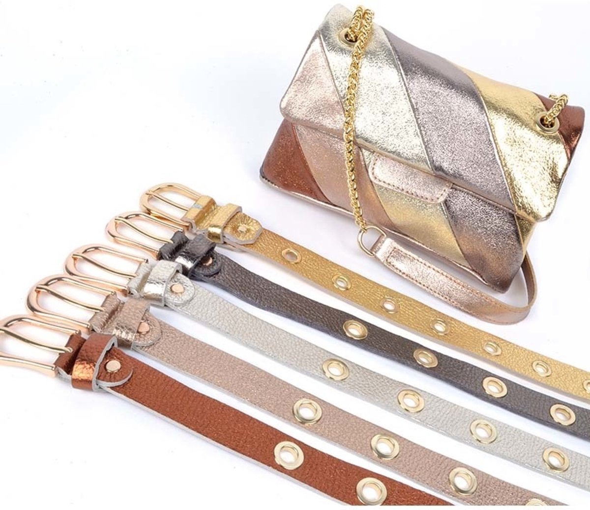 Samantha Look Schoudertas echt leer, made in italy in de online winkel