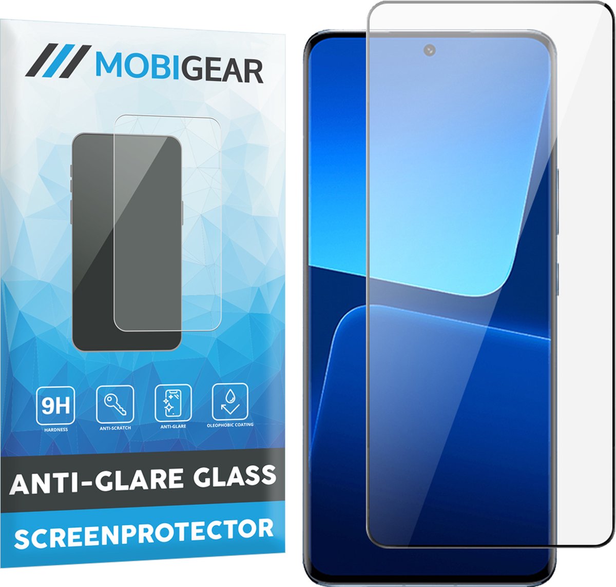 Mobigear Screenprotector geschikt voor Xiaomi 13 Glazen | Mobigear Premium Screenprotector - Case Friendly - Zwart