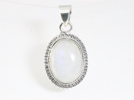 Ovale Tanzaniet Cabochon Sterling Zilver Hanger, 8,5 ct